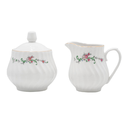 August Grove® Nyle Sugar And Creamer Set with Lid Wayfair